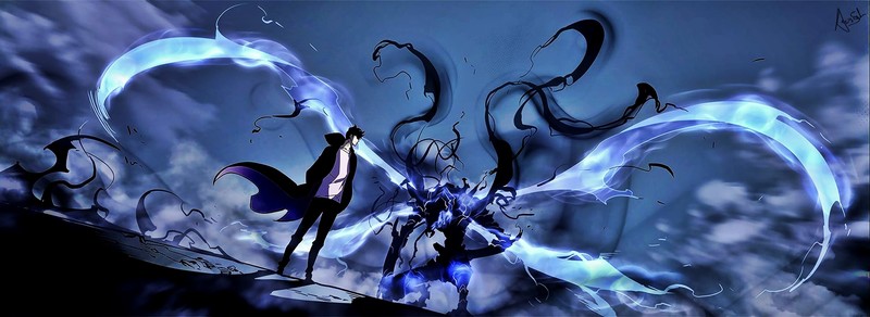 Solo Leveling, manga, anime, digital, drew, alone, Top Cow, men, 07-ghost, black anno 19