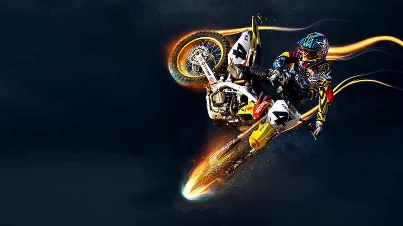 motocross, motorcycle, vehicle
