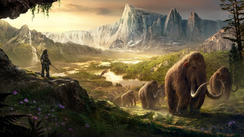 far cry primal, video games, animals, nature, landscape, Ubisoft