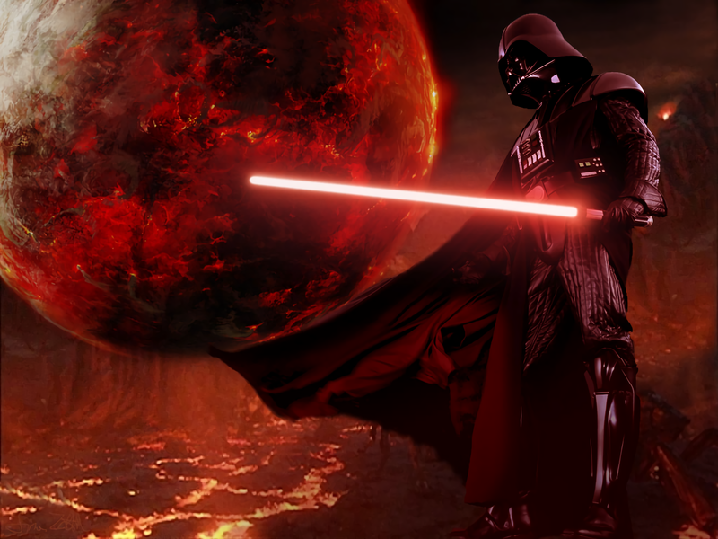 Star Wars, Sith, laser swords, mask, Darth Vader, lightsaber, lava