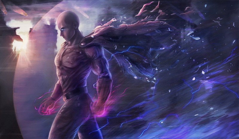 One-Punch Man, anime, Saitama, anime boys
