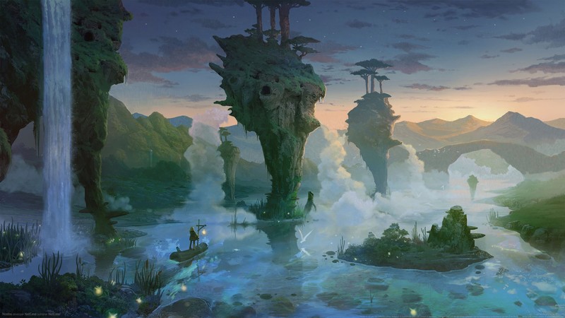 video games, Nostos, video game art, digital art, watermarked