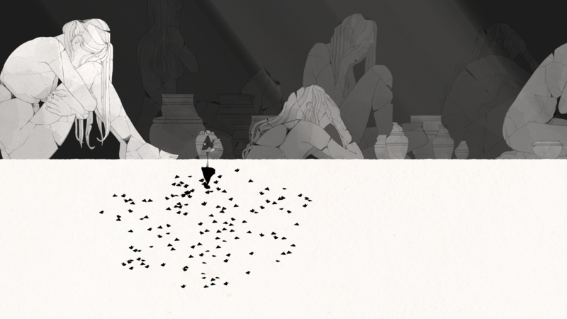 Gris (Video Game), video games, screen shot, sadness