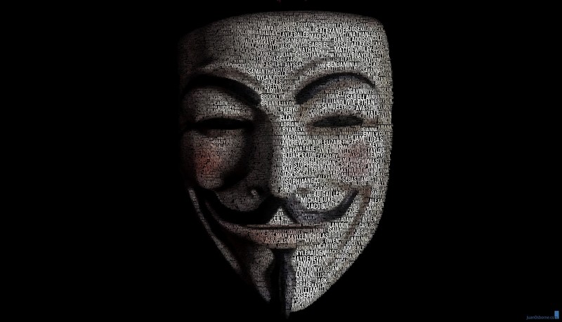 typography, word clouds, Juan Osborne, artwork, V for Vendetta, Anonymous
