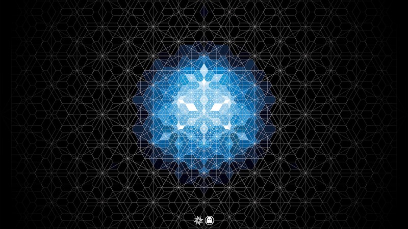 Andy Gilmore, abstract, black background, artwork, geometry, pattern