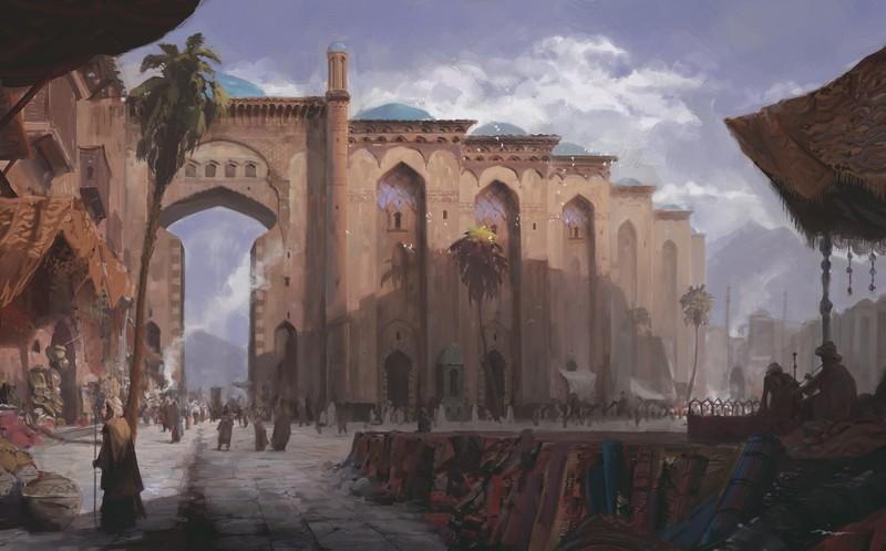 Sina Abbasnia, city, fantasy city, fantasy art, artwork