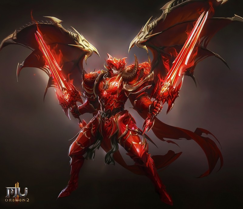 drawing, men, helmet, horns, armor, warrior, weapon, sword, red, wings, cape, glowing, magic