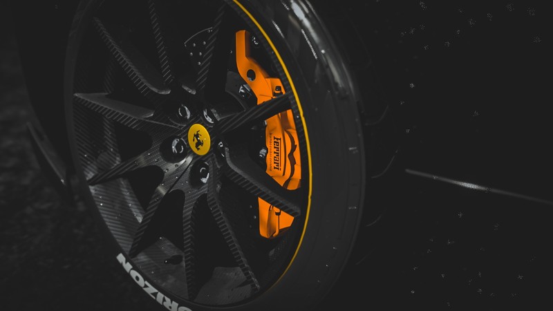 Ferrari, Ferrari 488 pista, Forza Horizon 4, car, Brembo, carbon fiber