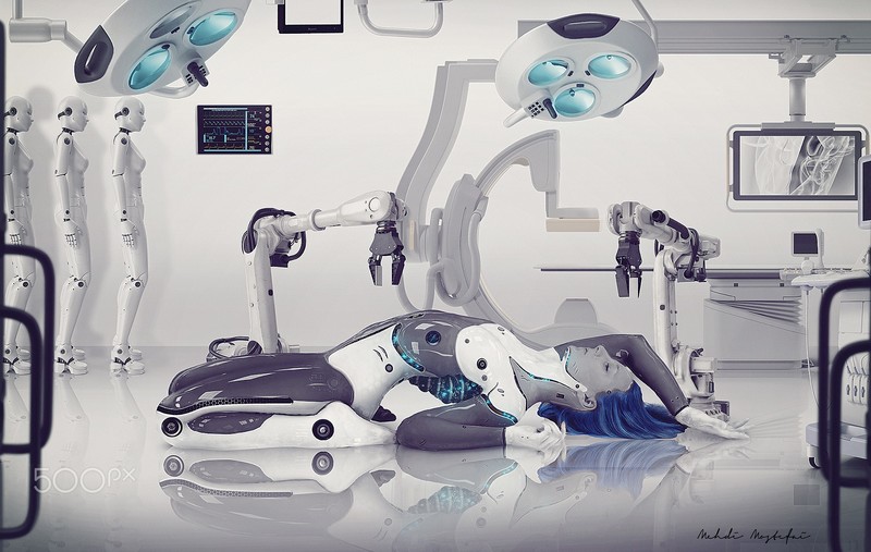 Mehdi Mostefaï, cyborg, machine, futuristic