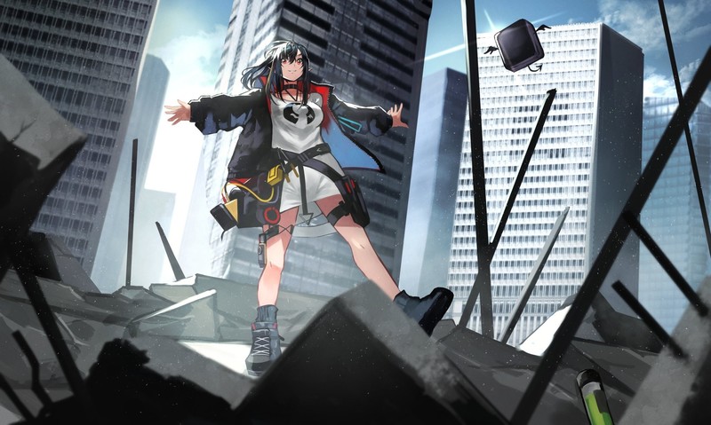 anime, anime girls, digital art, artwork, 2D, portrait, Arknights, Closure(Arknights)