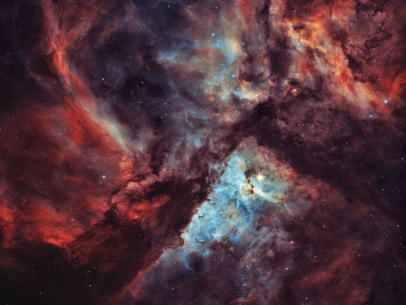 nebula, space, stars