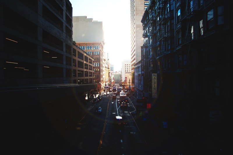 tower block, city, cityscape, street