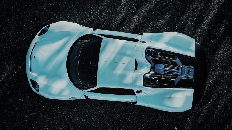 Porsche, Porsche 918 Spyder, 918 spyder, car, Forza Horizon 4, video games, vehicle, top view