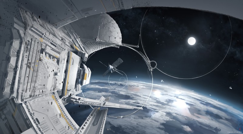 Konstantinos Skenteridis, space, science fiction, space art, digital art