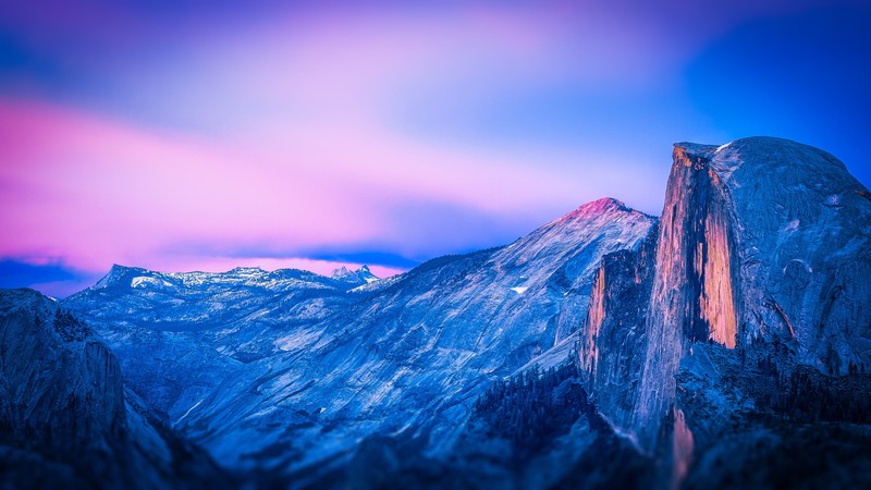 Yosemite National Park, mountains, Half Dome, cliff