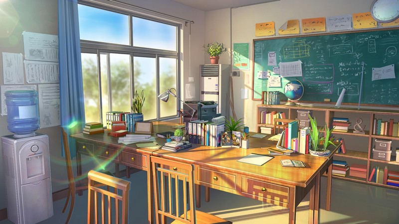 anime, school, Sun
