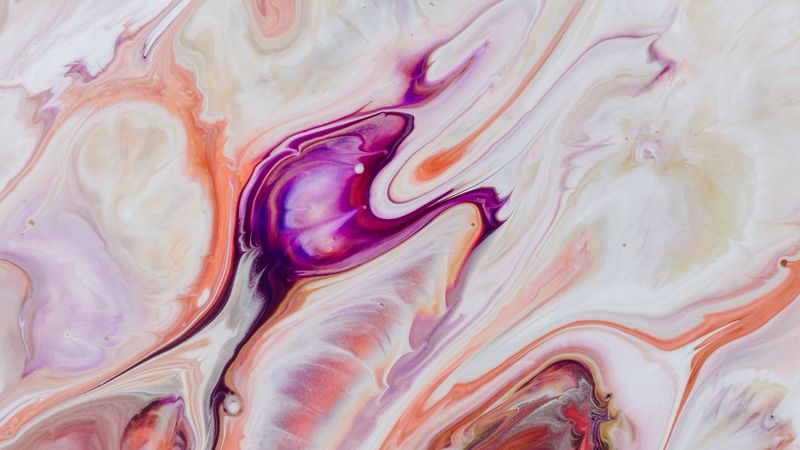 paint, stains, lines, abstraction, light, 4k