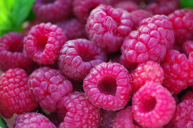 colorful, fruit, food, berries, raspberries