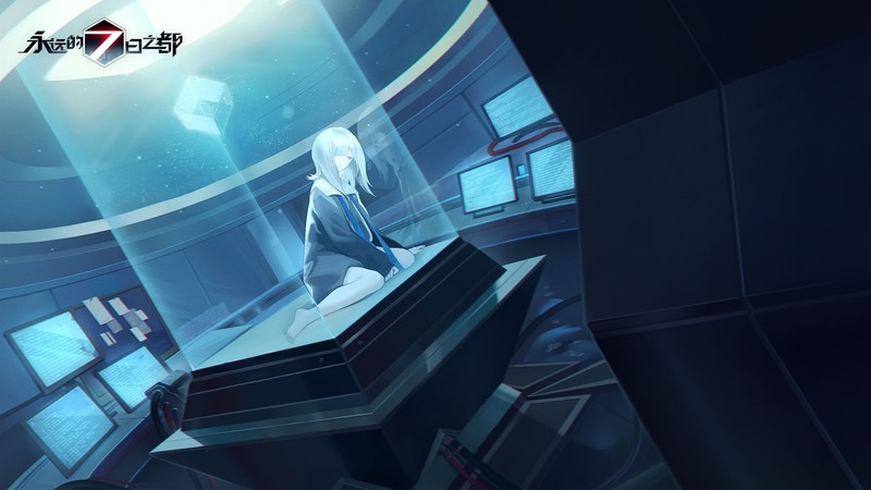 Forever 7th Capital, anime, anime girls, cyan
