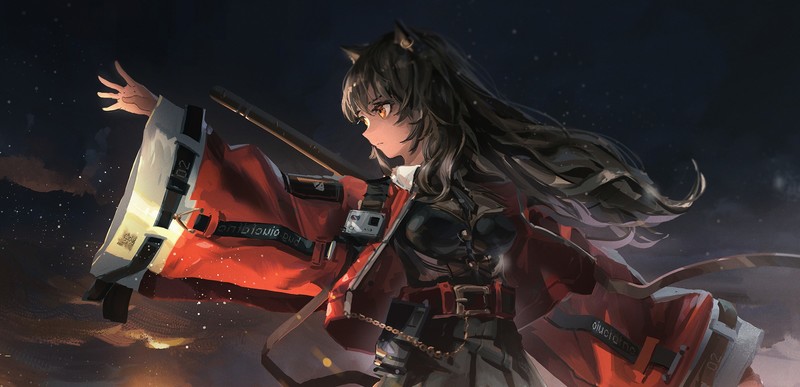 Arknights, animal ears, Skyfire(Arknights)