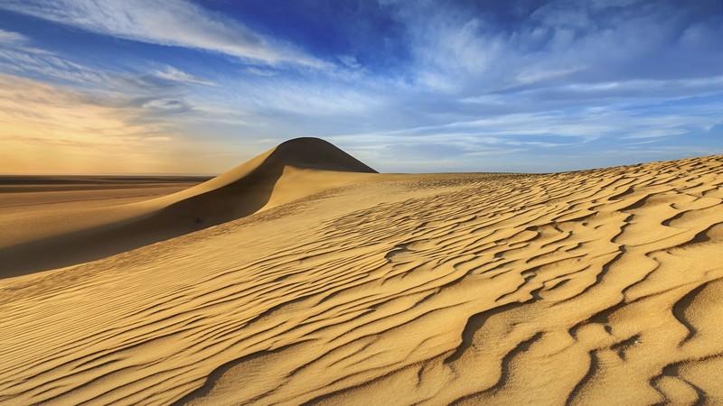 nature, landscape, clouds, dunes, desert, sand, Sand Ripples, sky, sunset, Sahara, Egypt