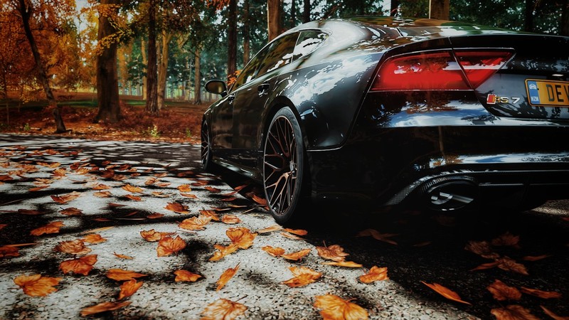 Audi, Audi RS7, car, Forza Horizon 4, fall, video games, ADV.1