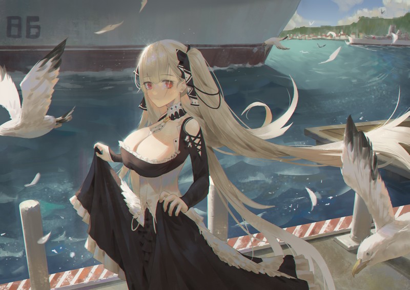 anime, anime girls, digital art, artwork, 2D, portrait, Formidable (Azur Lane), Azur Lane