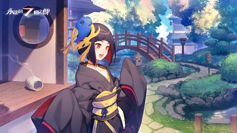 Forever 7th Capital, anime, anime girls, open mouth, red eyes