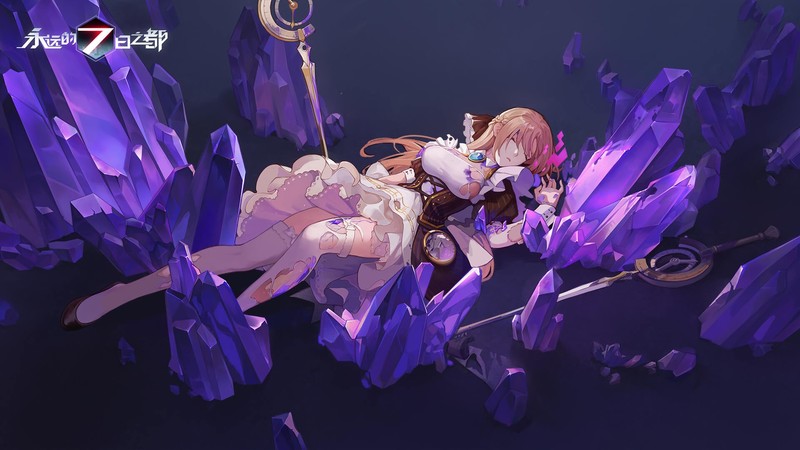 Forever 7th Capital, anime, sleeping, fantasy girl, big boobs, legs, ripped clothes, anime girls, closed eyes