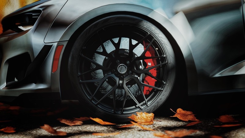 chevrolet camaro zl1 1le, Camaro, Chevy, Forza Horizon 4, car, video games, fall, rims