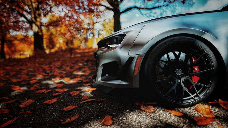 chevrolet camaro zl1 1le, Camaro, Chevy, Forza Horizon 4, car, video games, fall, rims