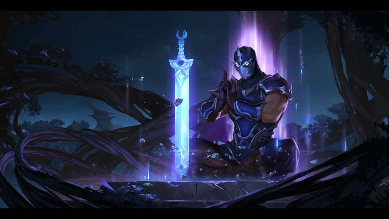 Legends of Runeterra, Shen (League of Legends), video games, Ninja, meditation, magic