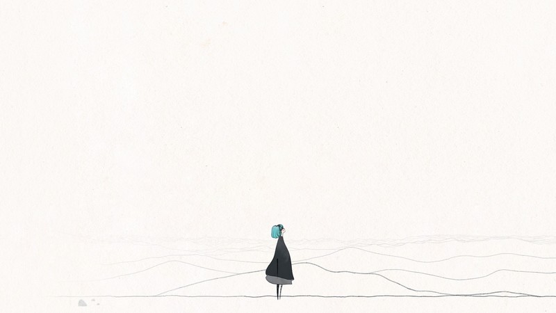 Gris (Video Game), game art, minimalism