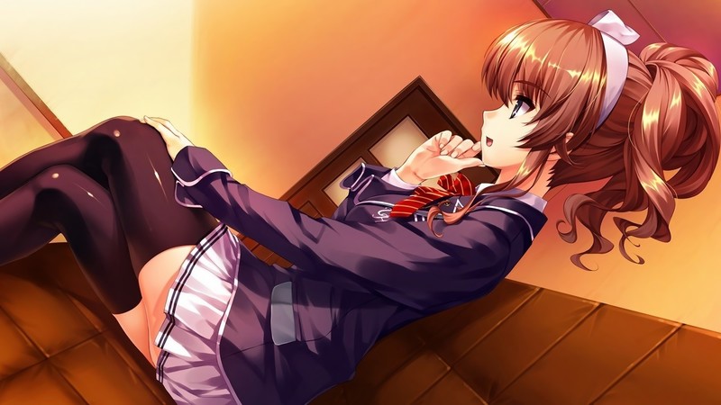 Hanamiya Nagisa, anime, anime girls, thigh high socks
