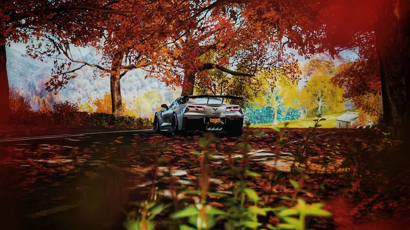 Chevrolet corvette ZR1, Corvette, Corvette zr1, car, Forza Horizon 4, fall, Chevy
