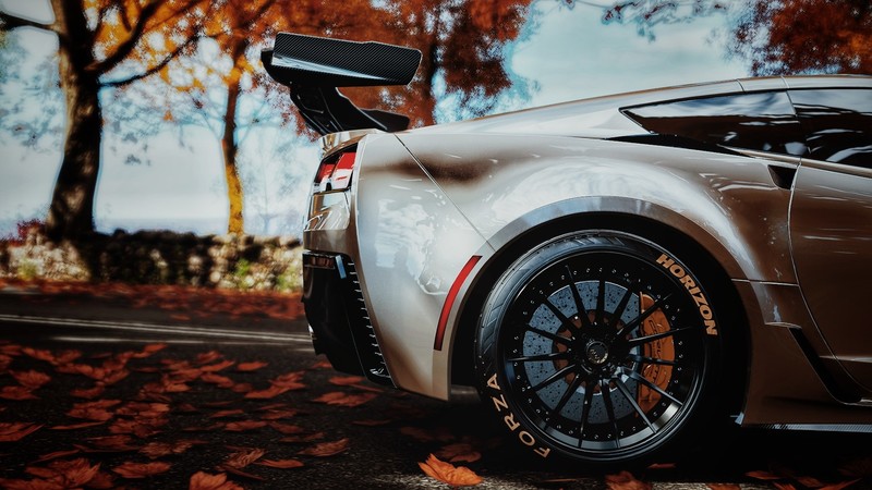 Chevrolet corvette ZR1, Corvette, Corvette zr1, car, Forza Horizon 4, fall, Chevy