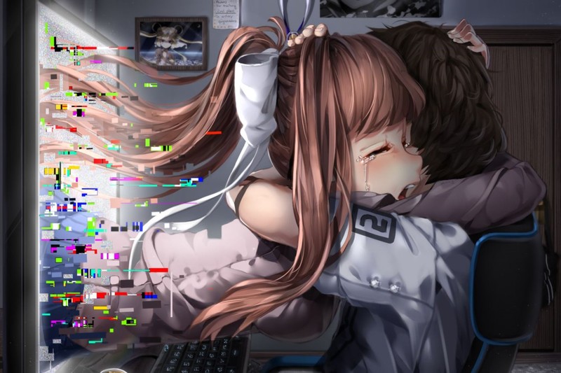 anime girls, Doki Doki Literature Club, Monika (Doki Doki Literature Club)