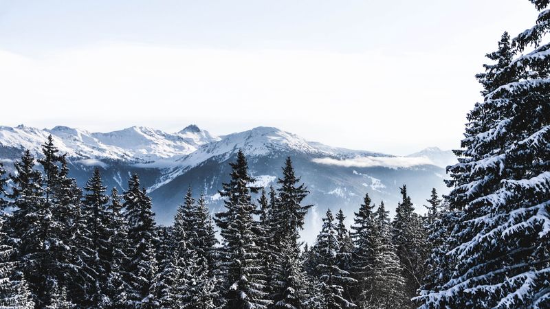 mountains, snow, winter, peaks, snowy, switzerland, 4k
