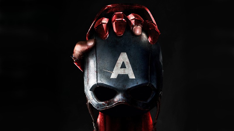 Captain America, Iron Man, mask, black background, Captain America: Civil War, Marvel Cinematic Universe, Marvel Comics