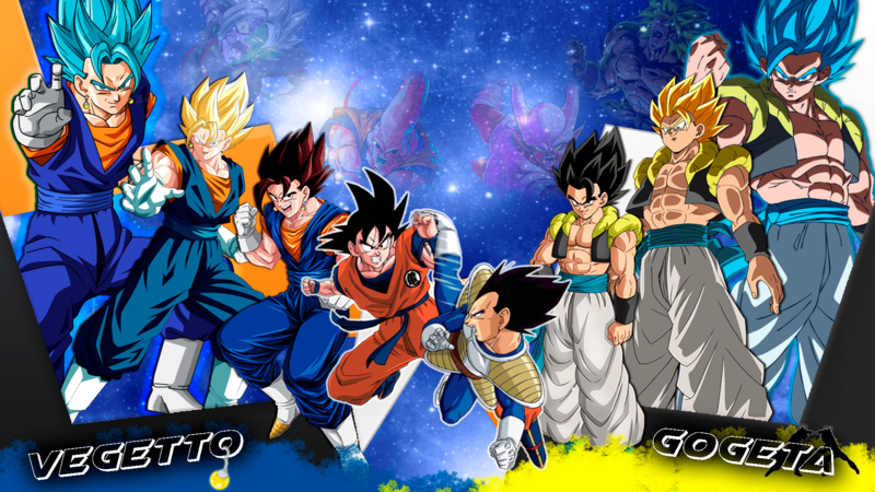 Son Goku, Vegeta, Gogeta, Vegetto, Super Saiyan, Super Saiyan Blue, Dragon Ball, Dragon Ball Z, Dragon Ball Super, Dragon ball Z Dokkan Battle