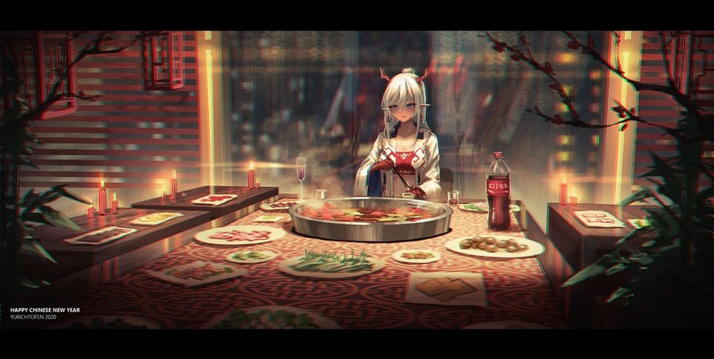 anime, anime girls, digital art, artwork, 2D, portrait, Arknights, Nian(Arknights)