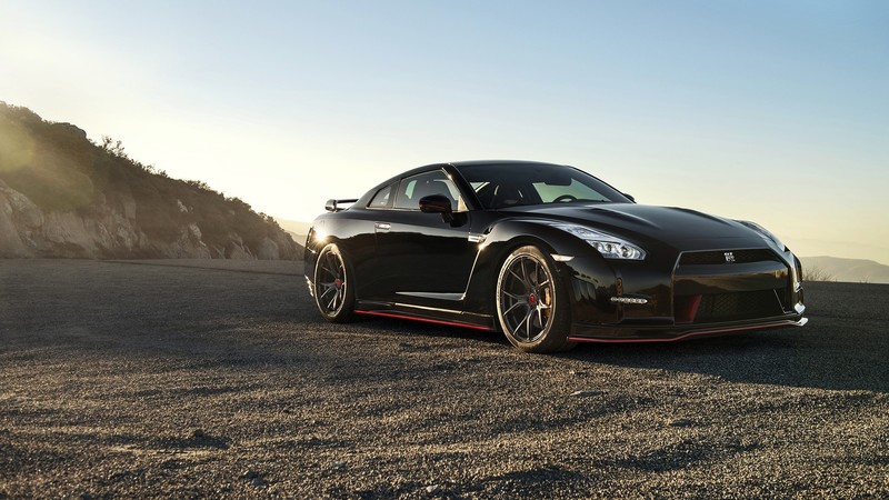 Nissan GT-R, clear sky, car, nature