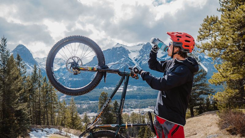 man, mountain bike, bike, mountains, sport, 4k