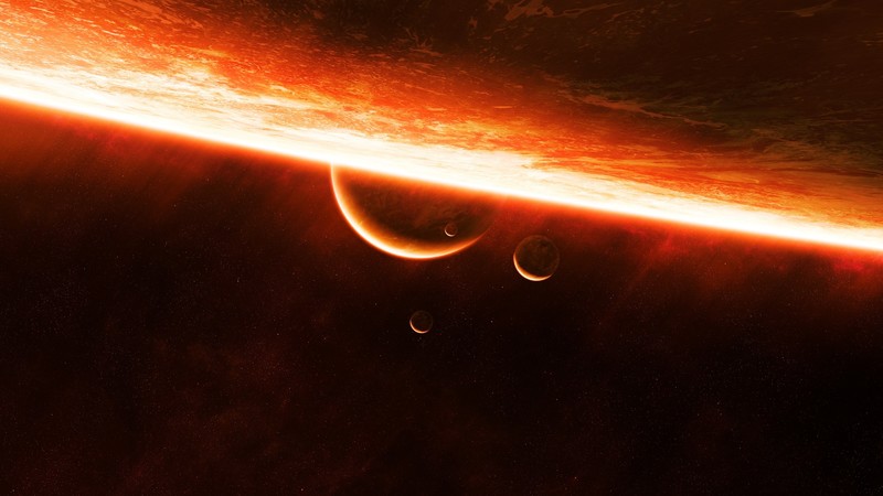 galaxy, space, planet, stars