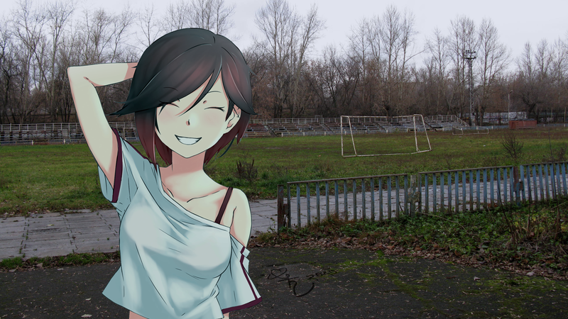 anime, anime girls, playground, anime_irl, happy, sport, Russia, RWBY, Ruby Rose (RWBY)