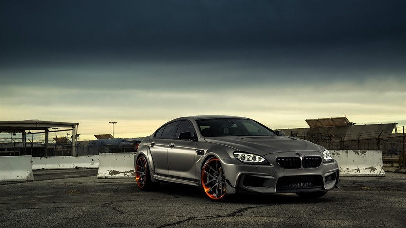 BMW, silver cars, asphalt, sky, BMW F12/F13/F06, colored wheels, BMW 6 Series