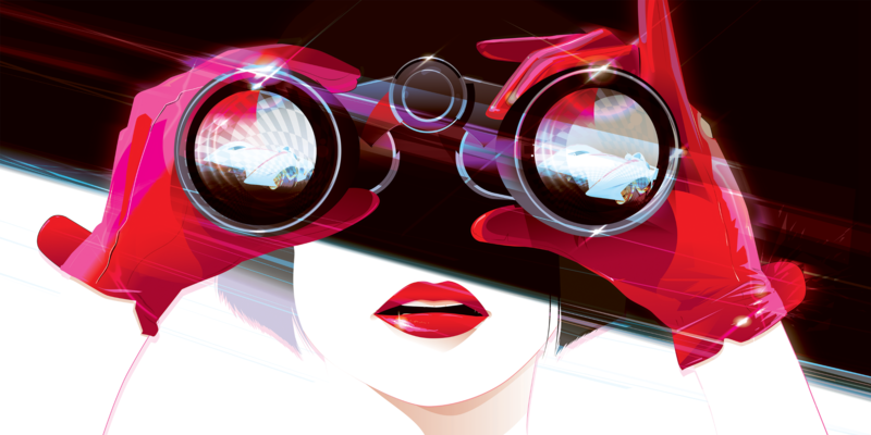 movie characters, red lipstick, women, artwork, gloves, face, Speed Racer, Trixie