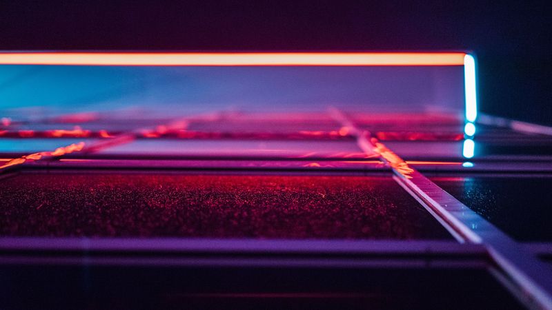 neon, light, line, form, dark, 4k