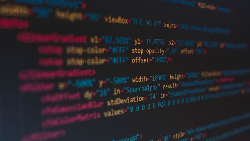 code letters, screen blur, colorful, lettering, signs, 4k