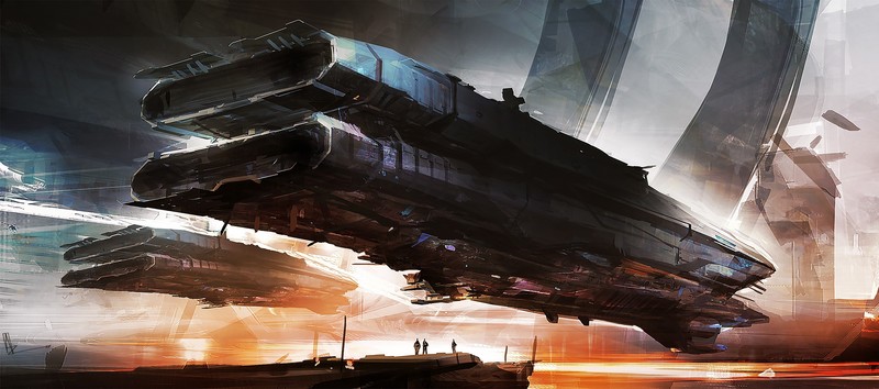 city, futuristic, concept art, science fiction